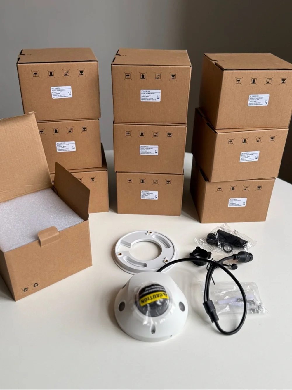 10 Pack 4K 8MP PoE IP Dome Security Cameras IK10 Vandal Proof Indoor/Outdoor